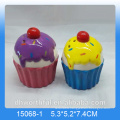 Handpainting icecream Design Ceramic Salt And Pepper Shaker